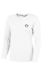 Load image into Gallery viewer, Womens Long Sleeved Tee - Jet Black
