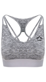 Load image into Gallery viewer, Womens Munro Crop Top - Black Slate Melange
