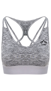 Womens Munro Crop Top - Black Slate Melange