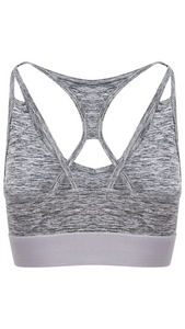 Womens Munro Crop Top - Grey Melange