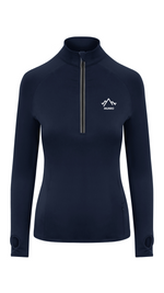 Load image into Gallery viewer, Womens Active 1/2 Zip Top - French Navy
