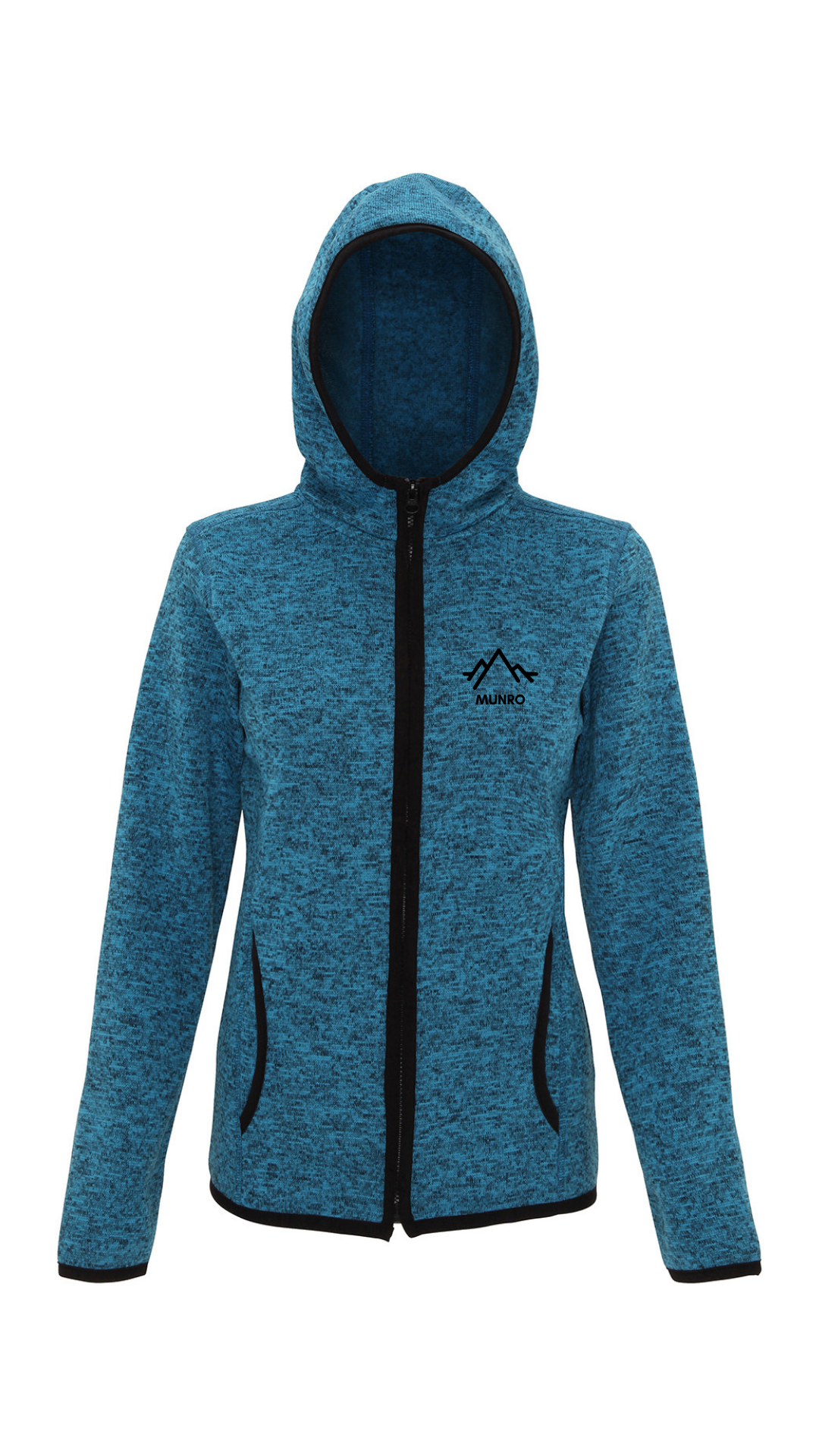 Womens Munro Fleece - Fire Red/Black Fleck