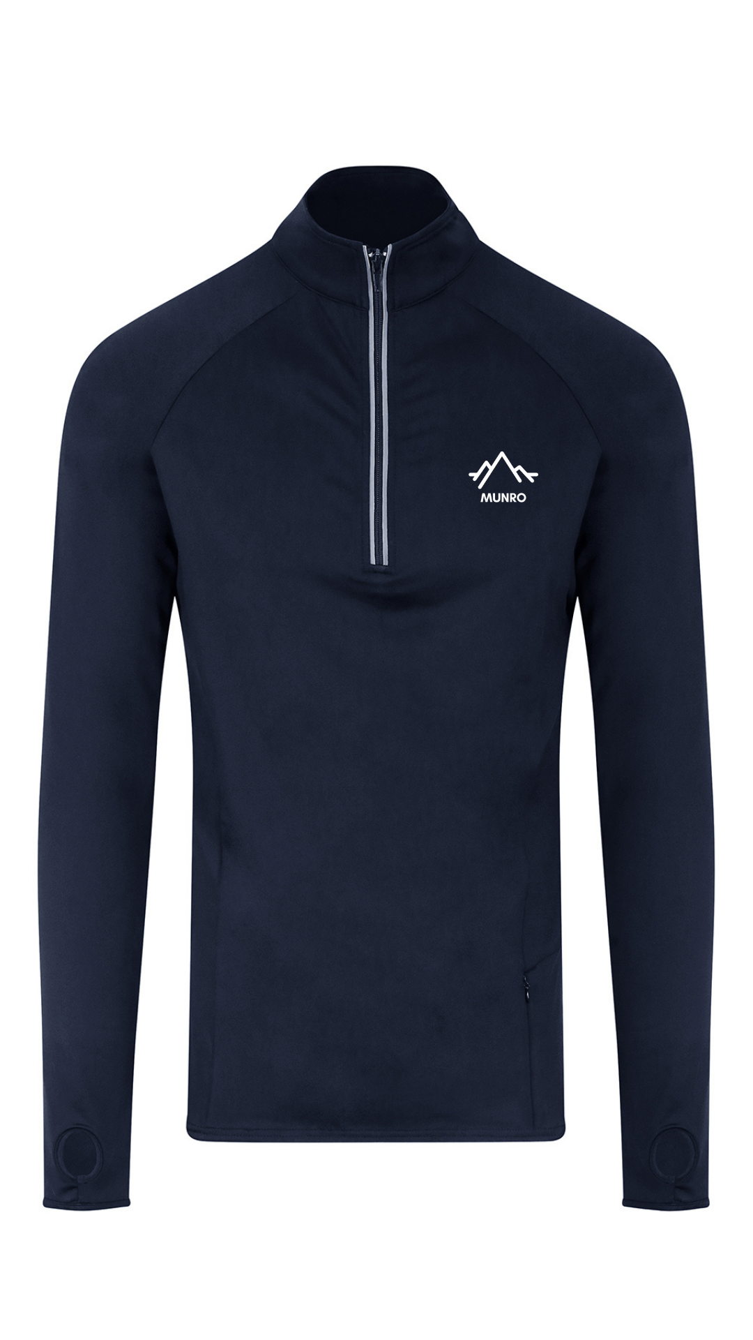 Mens Active 1/2 Zip Top - Silver Grey