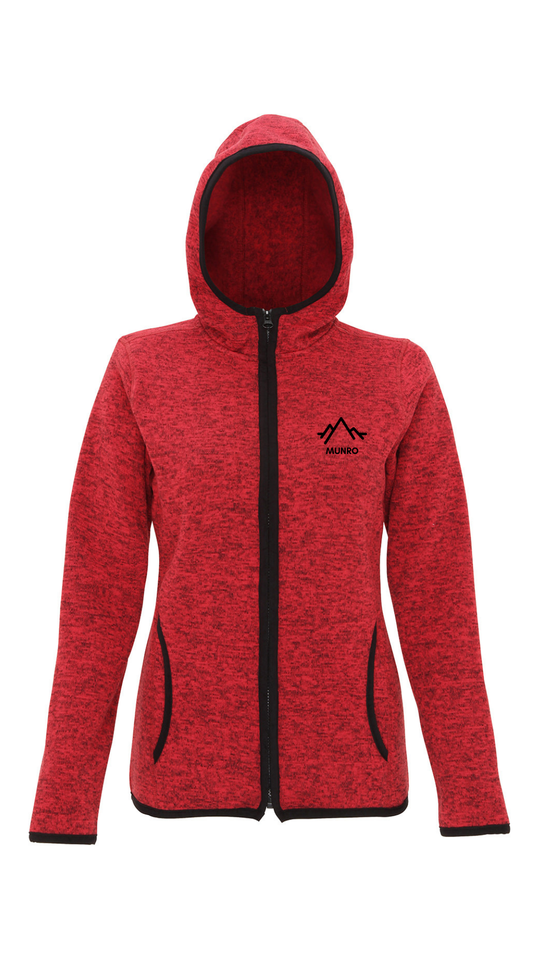 Womens Munro Fleece - Charcoal/Black Fleck