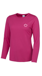 Load image into Gallery viewer, Womens Long Sleeved Tee - Hot Pink
