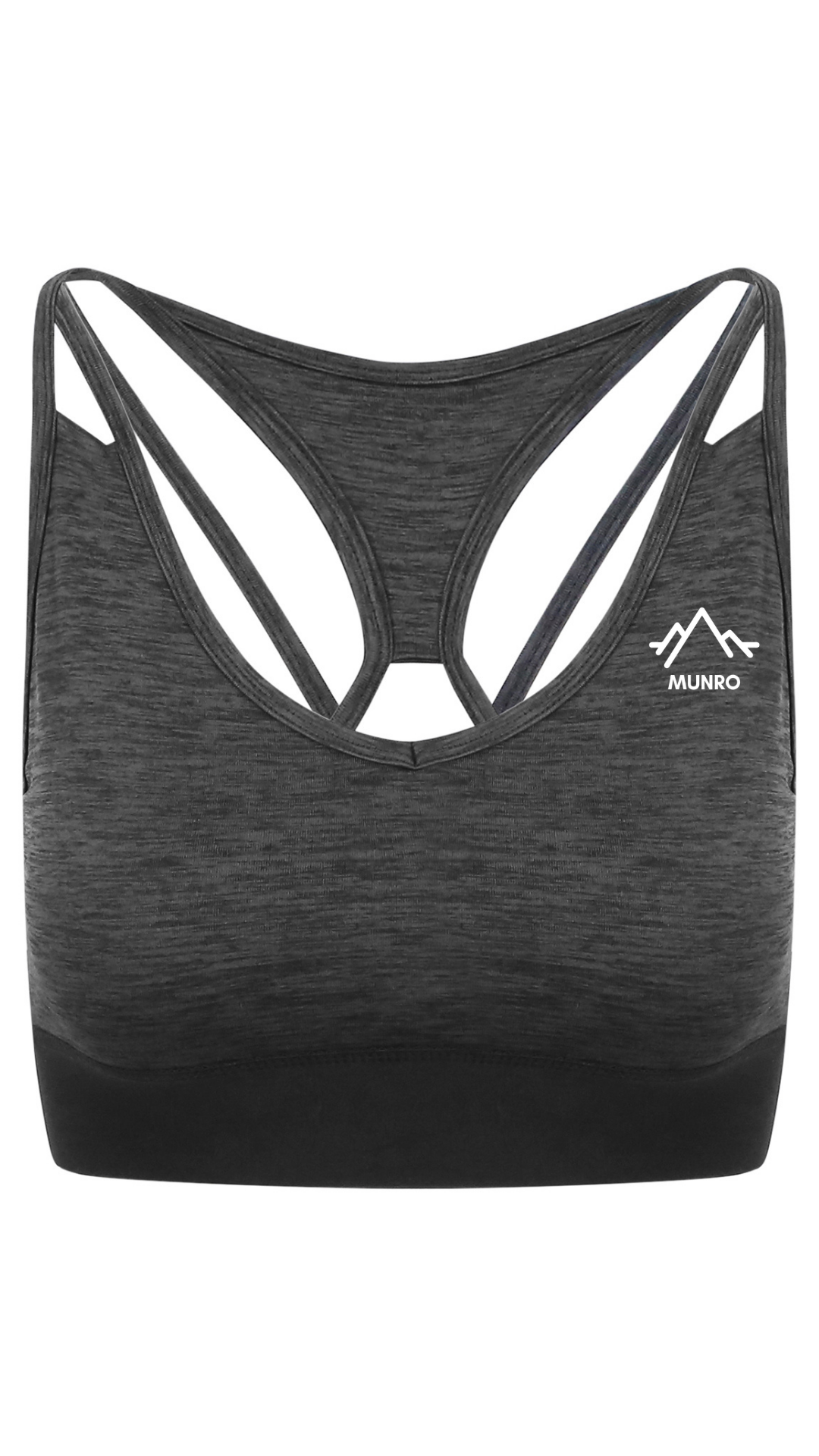 Womens Munro Crop Top - Grey Melange